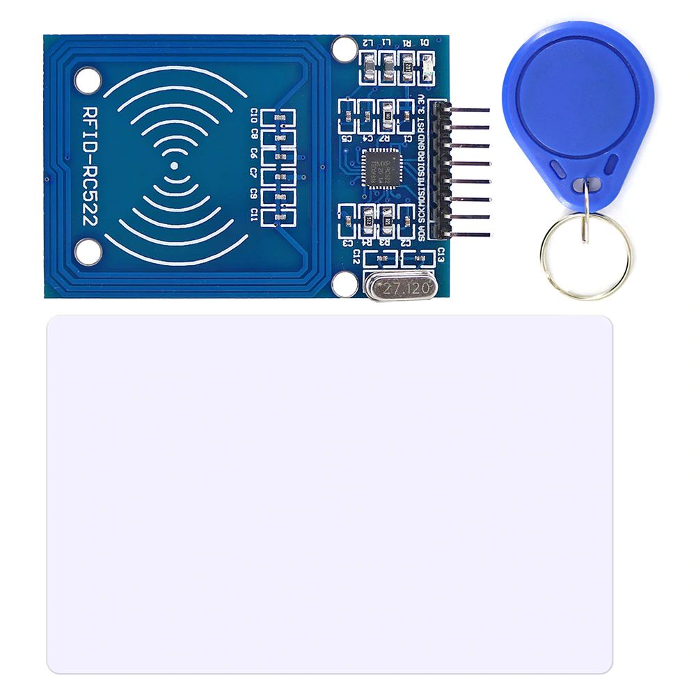 Moduł rejestratora RFID RC522 z kartą elektroniczną i brelokiem