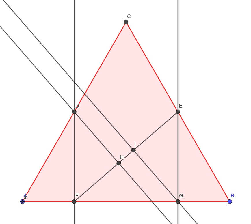 Konstrukcja i wyznaczanie punktów w trójkącie