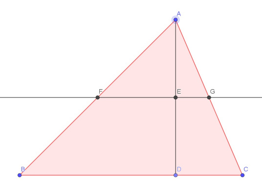 Konstrukcja przygotowania trójkąta do rozcięcia