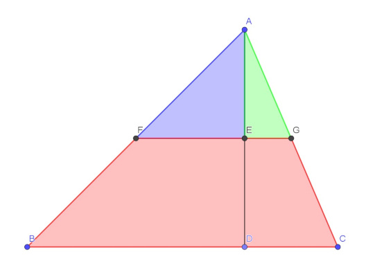 Podział trójkąta na mniejsze części