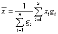 średnia ważona