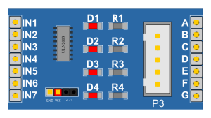 ULN2003A unipolar stepper motor driver module