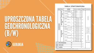 Uproszczona tabela geochronologiczna (b/w)