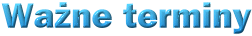 Wane Terminy