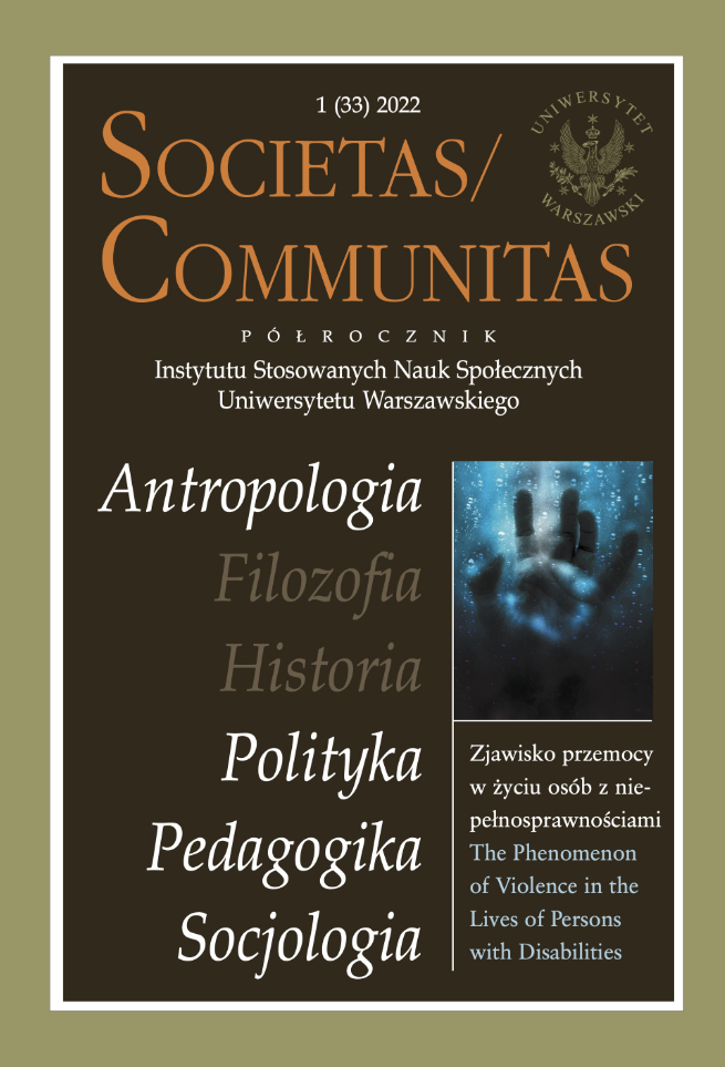 okładka czasopisma Societas/ Communitas